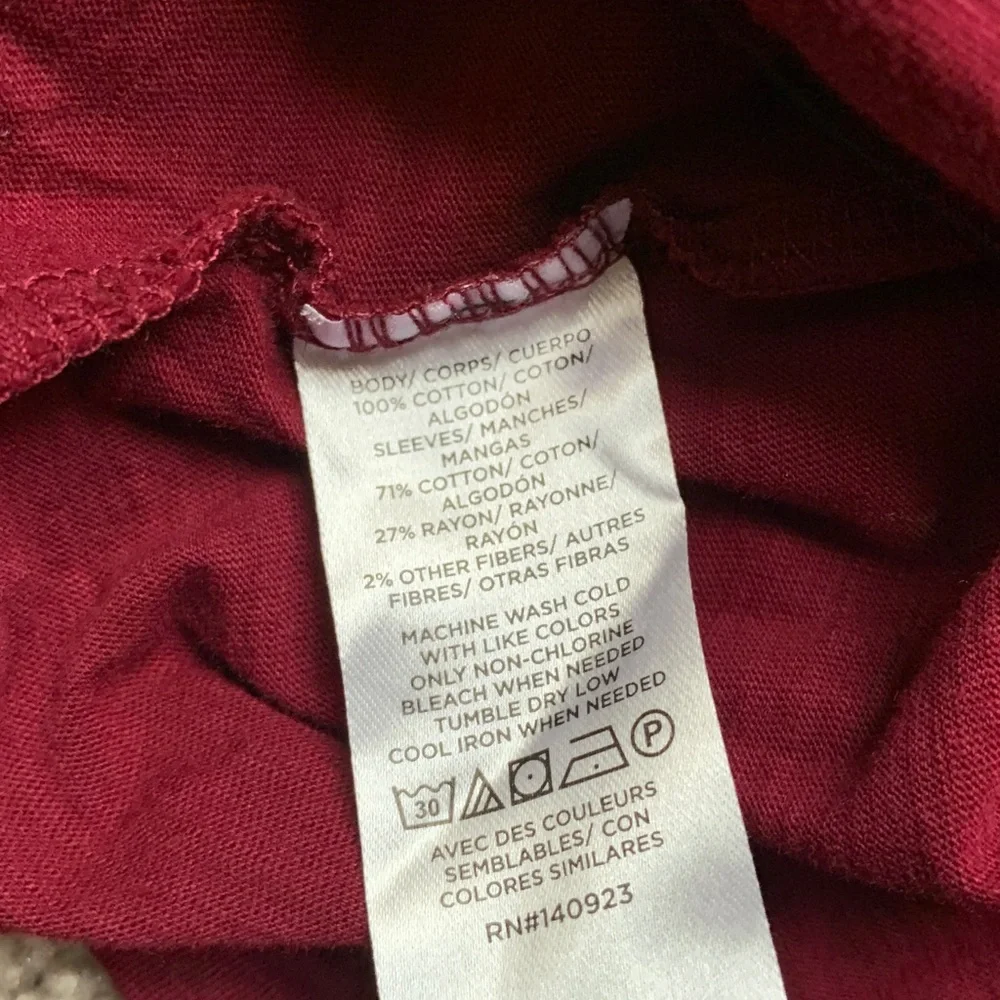 LOFT Women’s Shimmer Tie Back Mixed Media Top Blouson Plum Small